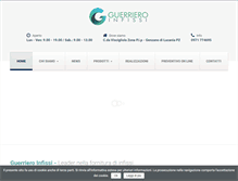 Tablet Screenshot of guerrieroinfissi.com